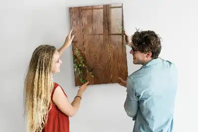 Magnetická tabuľa na kreslenie v dizajne rustikálneho dreva