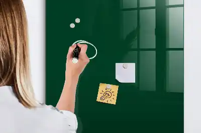 Magnetická popisovacia tabuľa fľaškovozelená