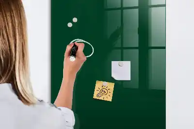 Magnetická popisovacia tabuľa fľaškovozelená