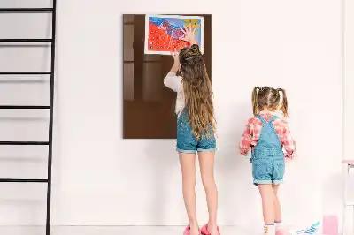 Magnetická popisovacia tabuľa v hnedej farbe