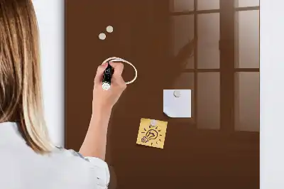 Magnetická popisovacia tabuľa v hnedej farbe