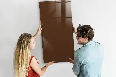 Magnetická popisovacia tabuľa v hnedej farbe