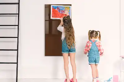 Magnetická popisovacia tabuľa v hnedej farbe