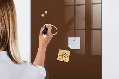 Magnetická popisovacia tabuľa v hnedej farbe