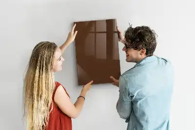 Magnetická popisovacia tabuľa v hnedej farbe