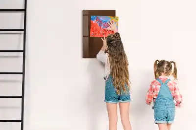 Magnetická popisovacia tabuľa v hnedej farbe