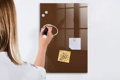 Magnetická popisovacia tabuľa v hnedej farbe