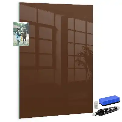 Magnetická popisovacia tabuľa v hnedej farbe