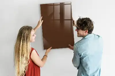 Magnetická popisovacia tabuľa v hnedej farbe