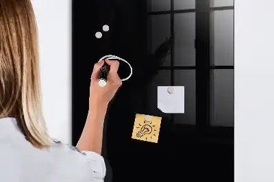 Magnetická tabuľa na kreslenie v čiernej farbe
