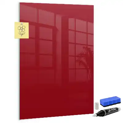 Magnetická tabuľa na kreslenie v červenej farbe
