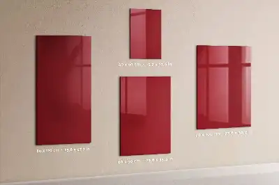 Magnetická tabuľa na kreslenie v červenej farbe