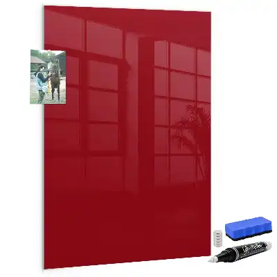 Magnetická tabuľa na kreslenie v červenej farbe