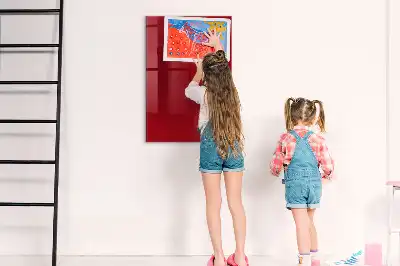 Magnetická tabuľa na kreslenie v červenej farbe