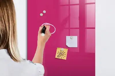 Magnetická popisovacia tabuľa v intenzívnej ružovej farbe