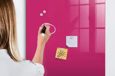 Magnetická popisovacia tabuľa v intenzívnej ružovej farbe