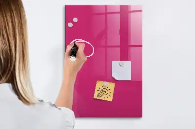 Magnetická popisovacia tabuľa v intenzívnej ružovej farbe