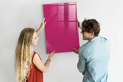 Magnetická popisovacia tabuľa v intenzívnej ružovej farbe