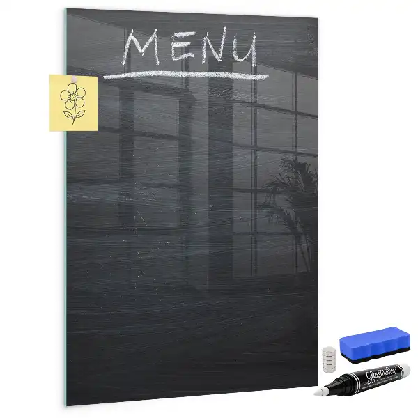 Magnetická popisovacia tabuľa na menu