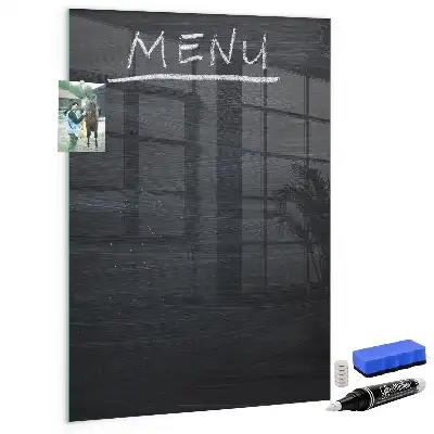 Magnetická popisovacia tabuľa na menu