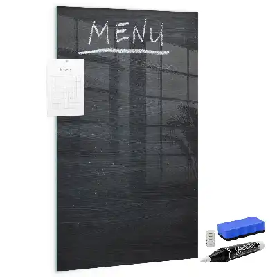 Magnetická popisovacia tabuľa na menu