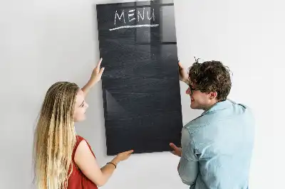 Magnetická popisovacia tabuľa na menu