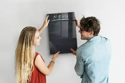 Magnetická popisovacia tabuľa na menu
