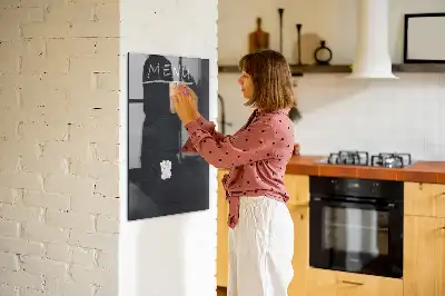 Magnetická popisovacia tabuľa na menu