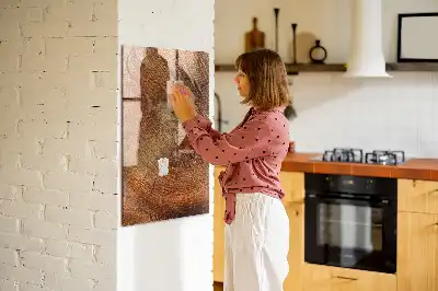 Magnetická tabuľa na kreslenie motív priečneho rezu kmeňom
