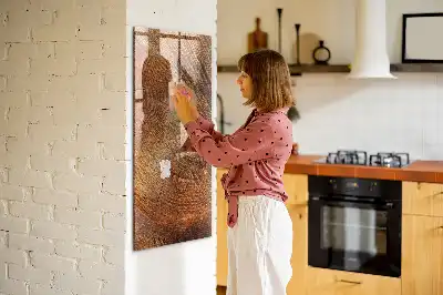 Magnetická tabuľa na kreslenie motív priečneho rezu kmeňom