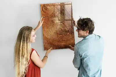 Magnetická tabuľa na kreslenie motív priečneho rezu kmeňom