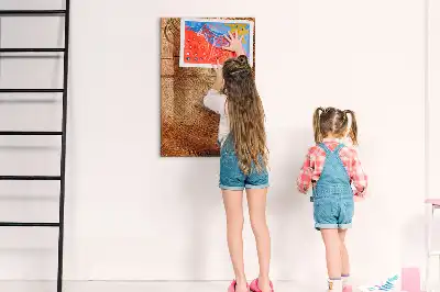 Magnetická tabuľa na kreslenie motív priečneho rezu kmeňom