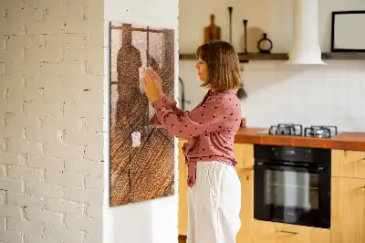Magnetická popisovacia tabuľa vo vyhotovení v teplom odtieni dreva
