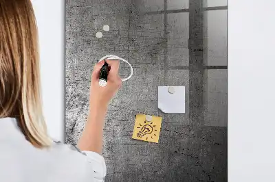 Magnetická tabuľa na kreslenie s motívom poškriabaného kovu