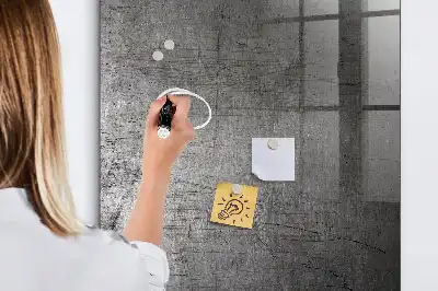 Magnetická tabuľa na kreslenie s motívom poškriabaného kovu