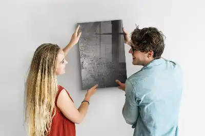 Magnetická tabuľa na kreslenie s motívom poškriabaného kovu