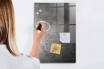 Magnetická tabuľa na kreslenie s motívom poškriabaného kovu