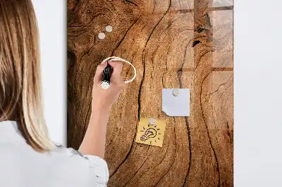 Magnetická popisovacia tabuľa v dizajne starého dreva
