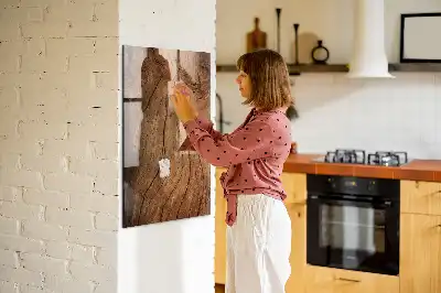 Magnetická popisovacia tabuľa v dizajne starého dreva
