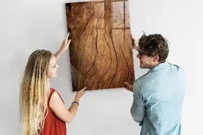 Magnetická popisovacia tabuľa v dizajne starého dreva
