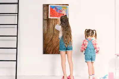 Magnetická popisovacia tabuľa v dizajne starého dreva