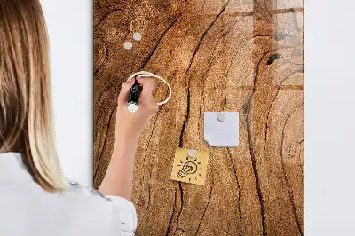 Magnetická popisovacia tabuľa v dizajne starého dreva