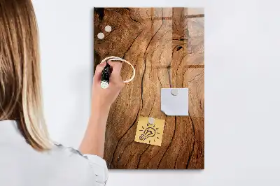 Magnetická popisovacia tabuľa v dizajne starého dreva