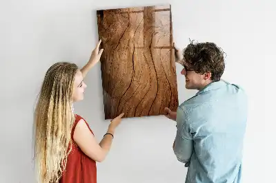 Magnetická popisovacia tabuľa v dizajne starého dreva