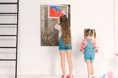 Magnetická tabuľa na kreslenie letokruhy stromu
