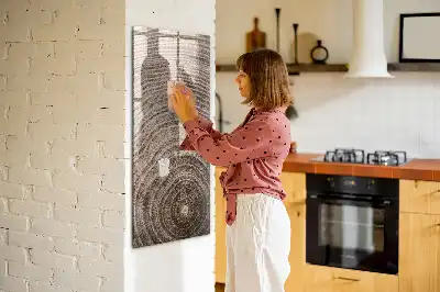 Magnetická tabuľa na kreslenie letokruhy stromu