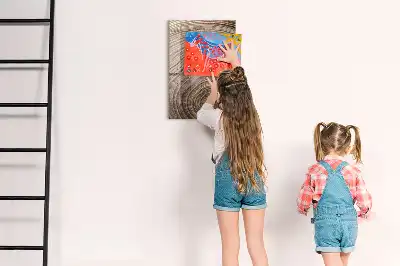 Magnetická tabuľa na kreslenie letokruhy stromu