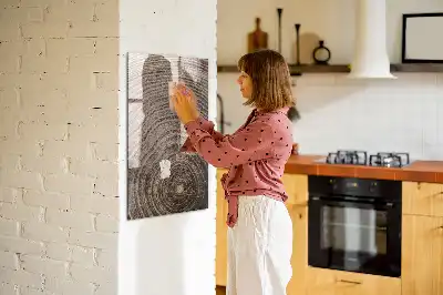 Magnetická tabuľa na kreslenie letokruhy stromu