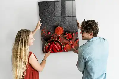Mletá paprika magnetická popisovacia tabuľa