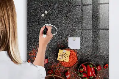 Mletá paprika magnetická popisovacia tabuľa